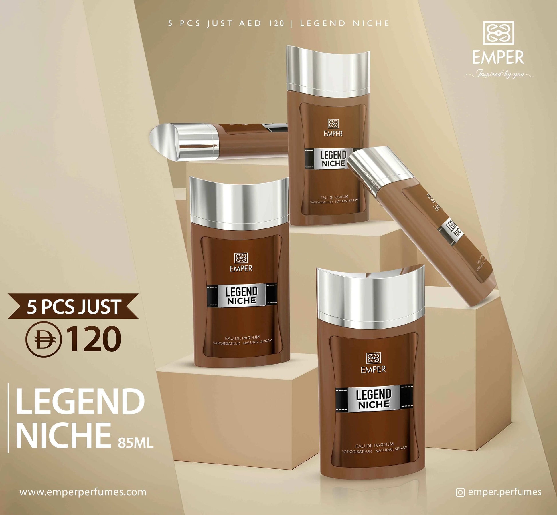 Legend Niche 5 Pcs (85 ML) - Emper Perfumes