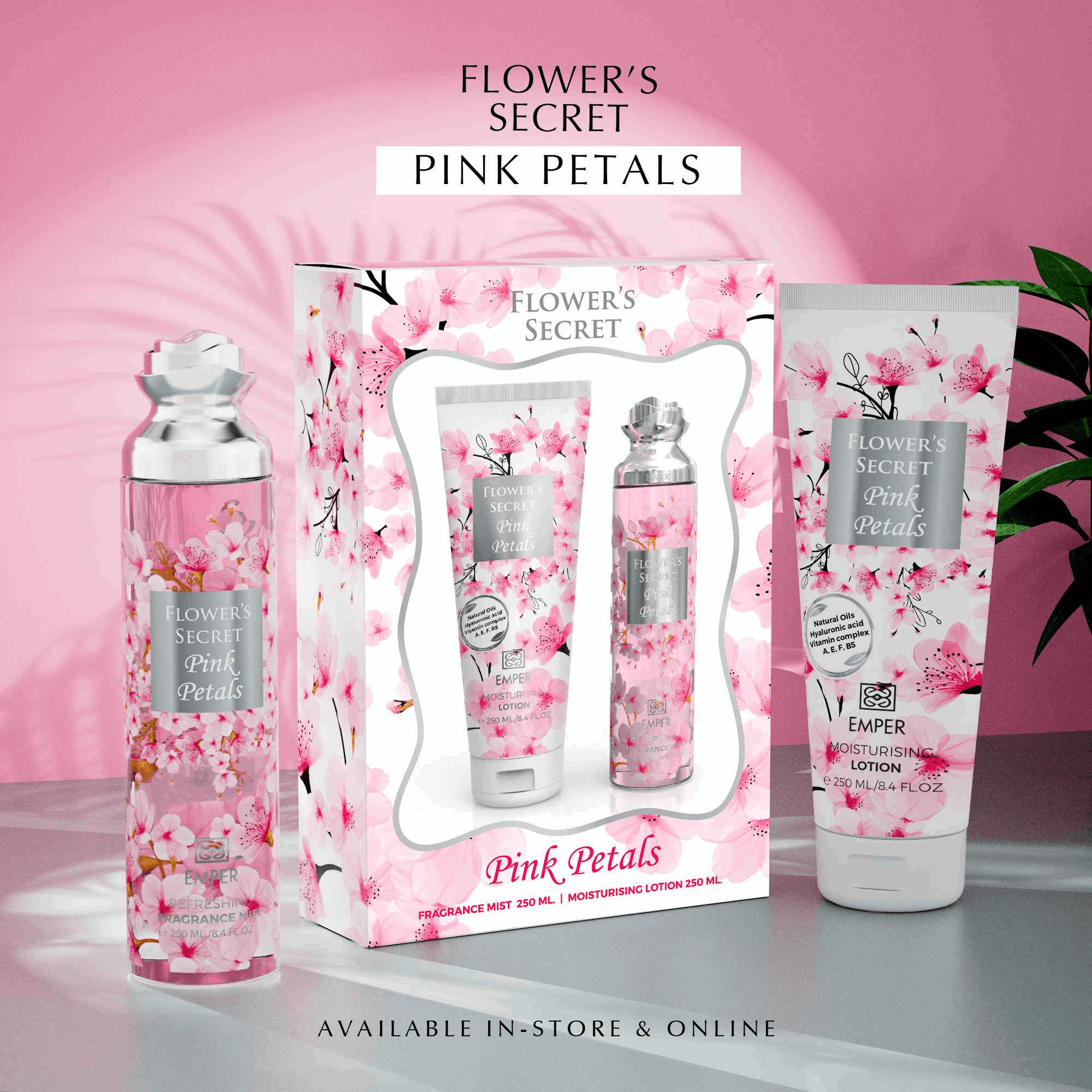Flower’s Secret Gift Set – Pink Petals - Emper Perfumes