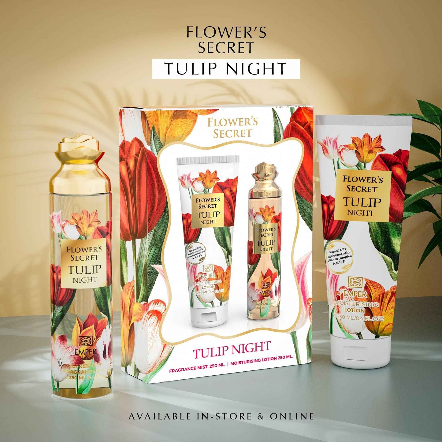 Flower’s Secret Gift Set – Tulip Night - Emper Perfumes
