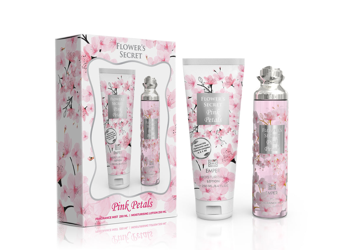 2 in 1 Gift Set Flower's Secret Pink Petals