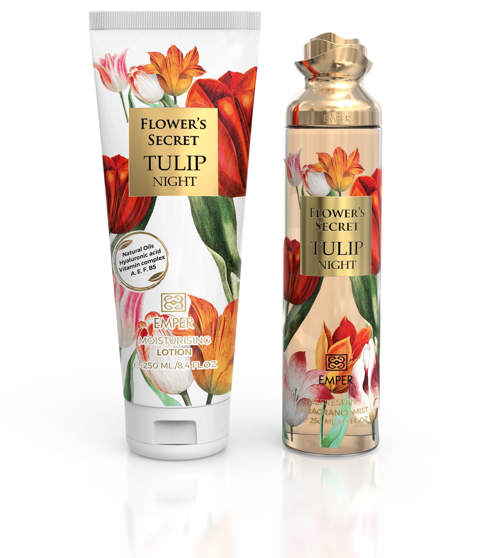 2 in 1 Gift Set of Flower's Secret Tulip Night